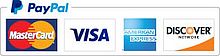 PayPal accepts MasterCard, Visa, American Express and Discover cards
