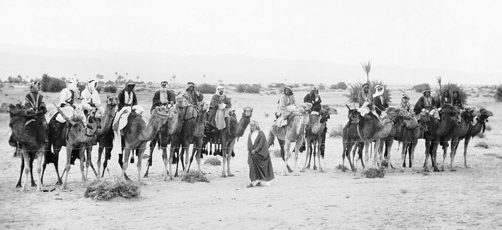 The Taking Of Akaba 1917 T E Lawrence Auda Abu Tayi Prince Feisal Port Of Aqaba