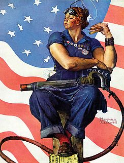 Norman Rockwell’s “Rosie the Riveter” (1943)