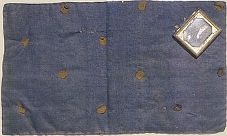 Fragment of a tied comforter.