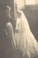 Young woman at her first communion.