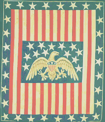 Patriotic Quilt Variation. Maker unknown.